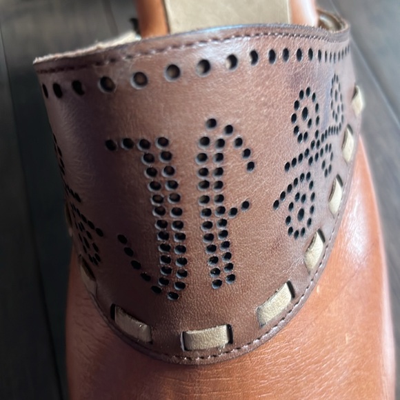 John Fluevog leather and wooden clogs size 10 - Picture 5 of 9